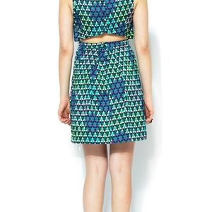 I . MEDALINE NEW PIXEL PRINT DRESS COLORFUL SIZE LARGE DRESS